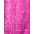 polyester pink purple emboss fabric